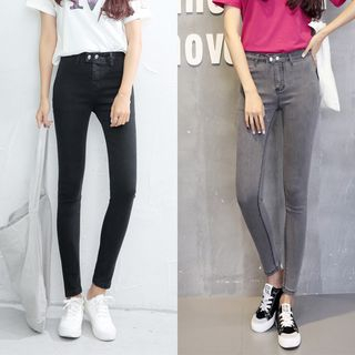 plain skinny jeans