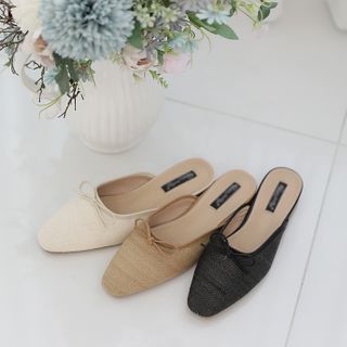rattan mules