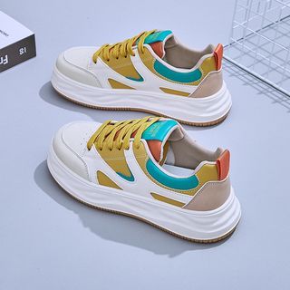 KORISE - Color Block Platform Sneakers | YesStyle