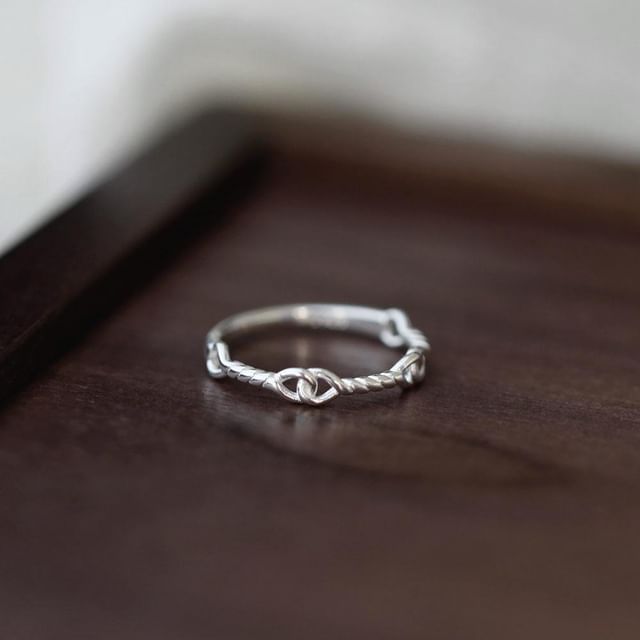 Dashiro-925 Sterling Silver Twist Ring