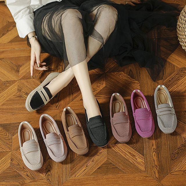 FRAISO-Plain Driving Loafers