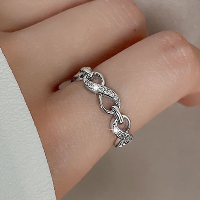 Chimerro-Rhinestone Open Ring