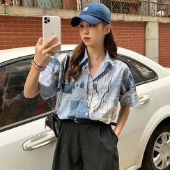 KAKAGA - Short-Sleeve Printed Shirt KAKAGA - Short-Sleeve Printed Shirt