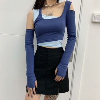 cold shoulder tank top