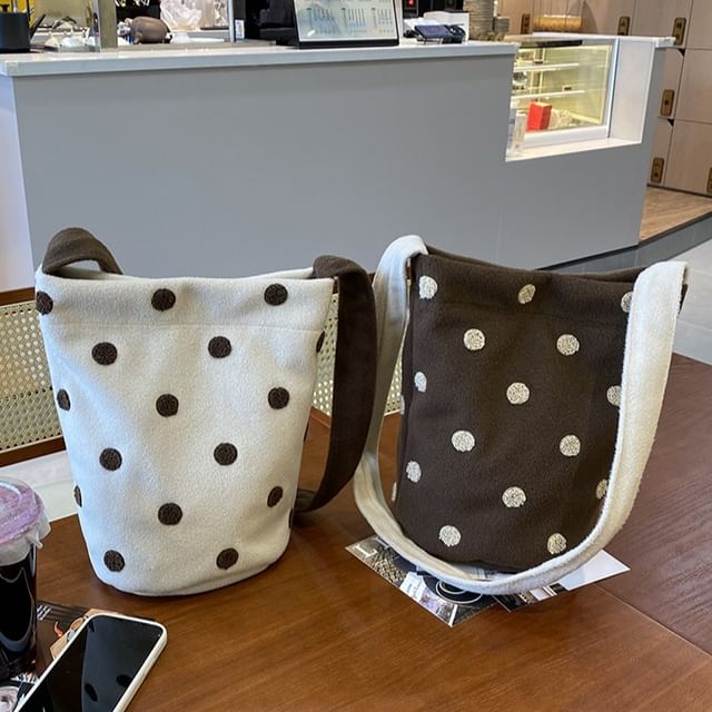 Cutie Pie-Polka Dot Bucket Bag