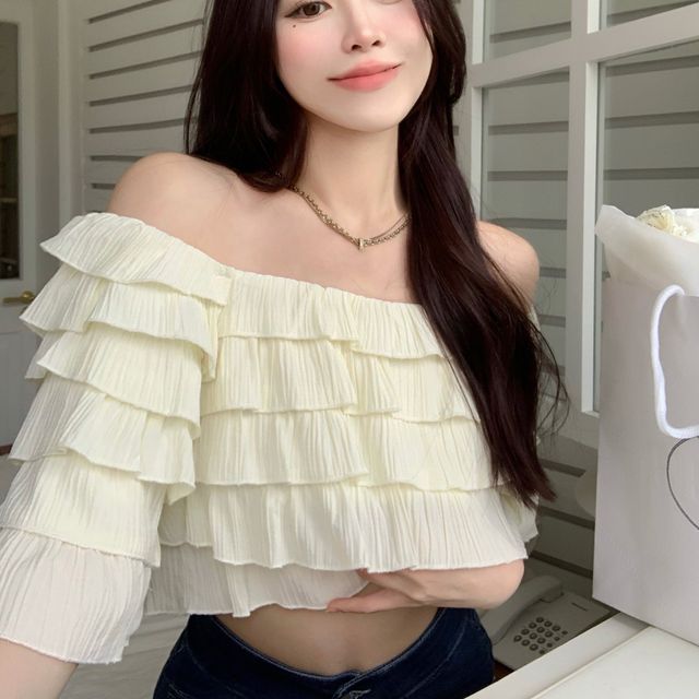 Bow Lace Trim Tube Top