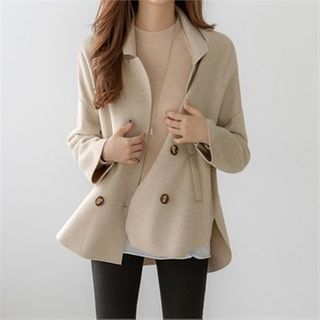 PIPPIN - Double-Breasted Wool Blend Jacket | YesStyle