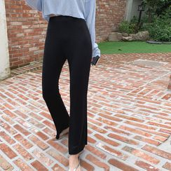 Cherryville - Band-Waist Boot-Cut Pants Cherryville - Band-Waist Boot-Cut Pants