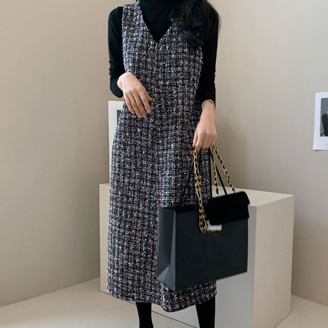 grey dungaree dress Gray Label Dungaree Dress, Grey Melange
