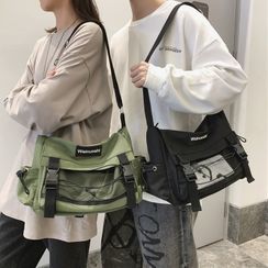 EAVALURE - 饰扣尼龙斜挎包 EAVALURE - 饰扣尼龙斜挎包