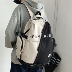 SUNMAN - Lettering Zip Backpack SUNMAN - Lettering Zip Backpack