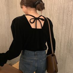 JStyle - Square-Neck Blouse JStyle - Square-Neck Blouse