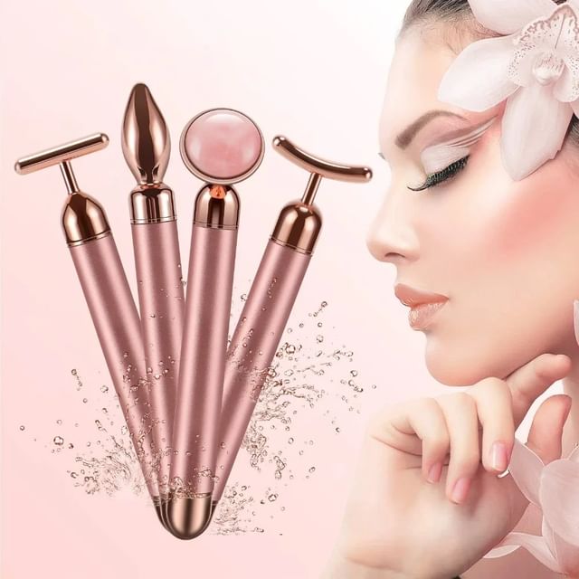 Beautyronics-Electrical Facial Massager with Interchangeable Head