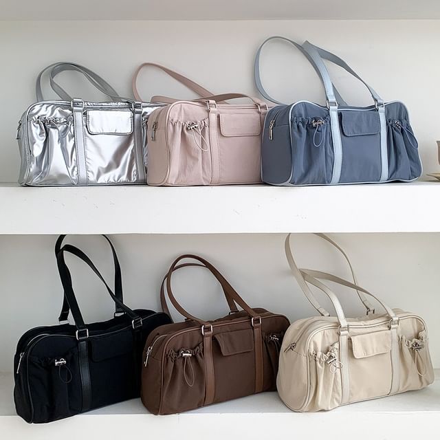 FAYLE-Multi-Pocket Drawstring Tote Bag