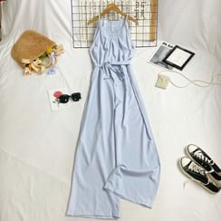 SISAY Tuta Jumpsuit Corta Estiva Donna Senza Maniche: Monopezzo Leggero Con Spalline, Perfetto Per Spiaggia E Relax, Taglie Comode