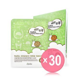 esfolio - Pure Skin Snail Essence Mask Sheet Set 10pcs (x30) (Bulk Box)