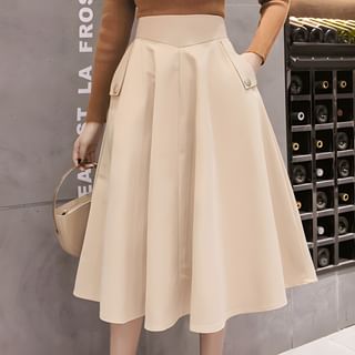Yunhouse Midi A-Line Skirt | YesStyle