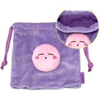 SK Japan - Kirby Face Mascot Drawstring Bag Sleep Peacefully