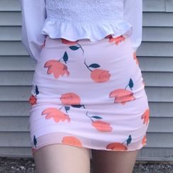 HERMITAKH - Floral Pencil Skirt HERMITAKH - Floral Pencil Skirt