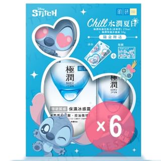 Rohto Mentholatum - Disney Stitch Hada Labo Chill Summer Goku Jyun Cream Limited Set (x6) (Bulk Box)