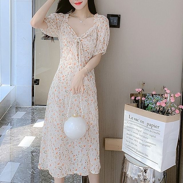 knee length dresses for ladies Donna Karan New York Women's Knit Short Sleeve Midi Dress