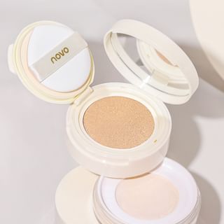 NOVO - Soft Mist Double Layer Air Cushion & Loose Powder - 2 Types