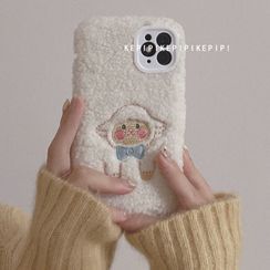 Gadget City - Embroidered Sheep Fleece Phone Case - iPhone 11 Pro Max / 11 Pro / 11 / SE / XS Max / XS / XR / X / SE 2 / 8 / 8 Plus / 7 / 7 Plus Gadget City - Embroidered Sheep Fleece Phone Case - iPhone 11 Pro Max / 11 Pro / 11 / SE / XS Max / XS / XR / X / SE 2 / 8 / 8 Plus / 7 / 7 Plus