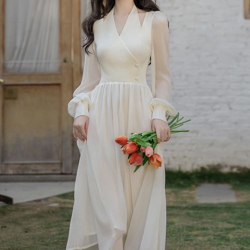 green emerald velvet dress ABEWIP Women's Fall Casual Dress 2024 Fuzzy Long Sleeve V Neck Button Flowy  Dress with Belt Wedding Guest Dress Cocktail Party A-Line Mini Dress Formal  Party Evening Gown Apricot S at Amazon