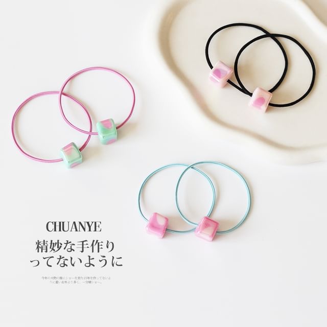 Kawano - Set of 2: Cube Hair Tie