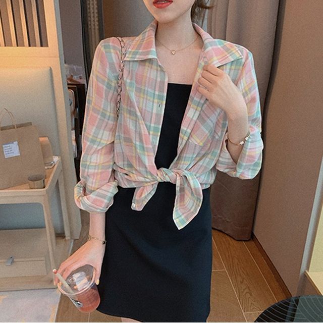 Everose-Plaid Shirt