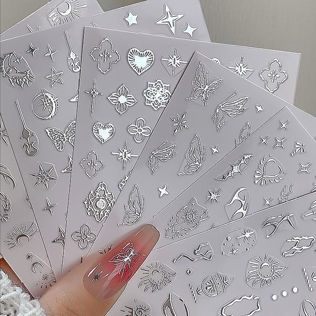 Evorizte - Moon & Star Nail Art Stickers