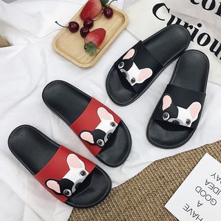 dog print slippers