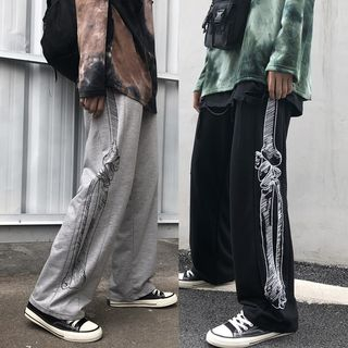 skeleton sweatpants womens