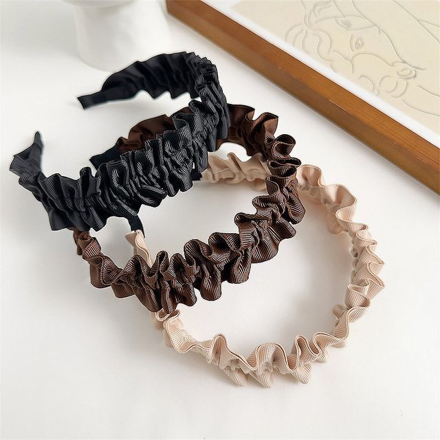 enthice-Shirred Fabric Headband