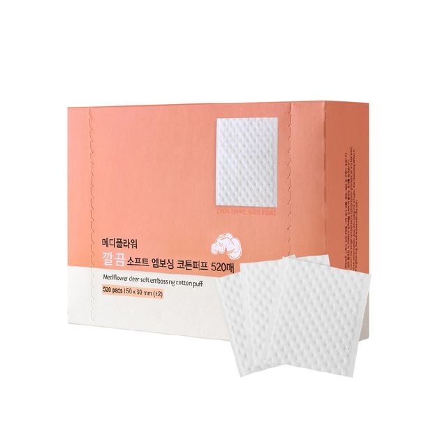 MediFlower-Clear Soft Embossing Cotton Puff