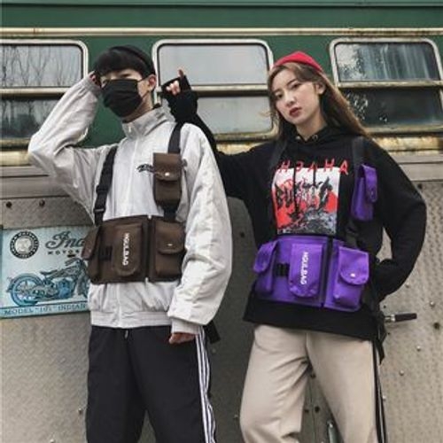 Chest Bag Couple Fashion Brand Messenger Bag Ins Shoulder Bag Female Bag  Sports Bag New Korean Casual Bag