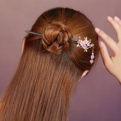 Gangnam - 玻璃飾珠碎花吊墜項鏈 Gangnam - 玻璃飾珠碎花吊墜項鏈