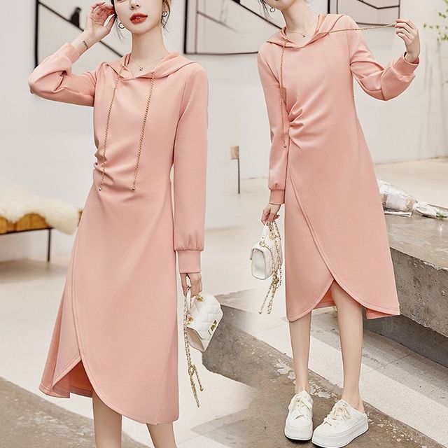 blue and red dresses Little Red, Pink Dress Is there a big Bandeau Asymmetric Draped Midi Color:BLACK OVER NUDE _size_standard-size-chart