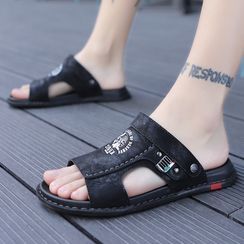 HANO - Printed Flat Sandals HANO - Printed Flat Sandals