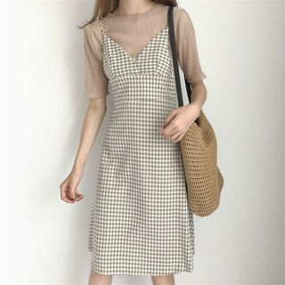 strappy dress with t shirt