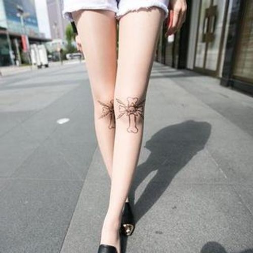 Graphic Printed Tights CN314