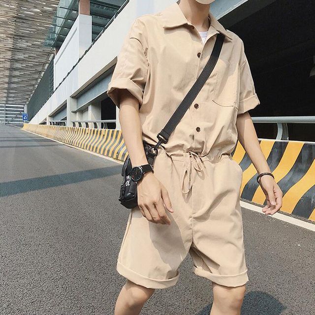Breeson - Cargo Short-Sleeve Jumpsuit 