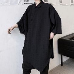 Bjorn - 3/4-Sleeve Plain Shirt Bjorn - 3/4-Sleeve Plain Shirt