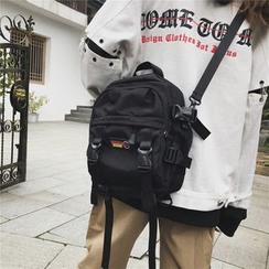 Carryme - Strap Detail Nylon Backpack