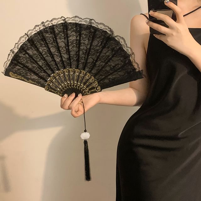Show Mind-Lace Foldable Hand Fan Various Designs