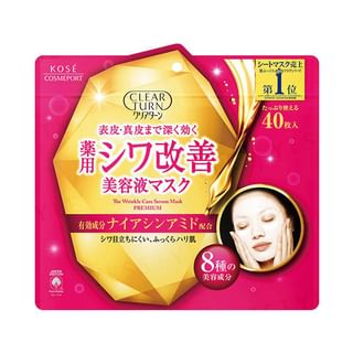 Kose - Clear Turn Premium The Wrinkle Care Serum Sheet Mask