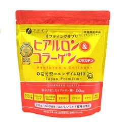 FINE JAPAN - Hyaluron & Collagen + Ubiquinol Q10 Powder Refill