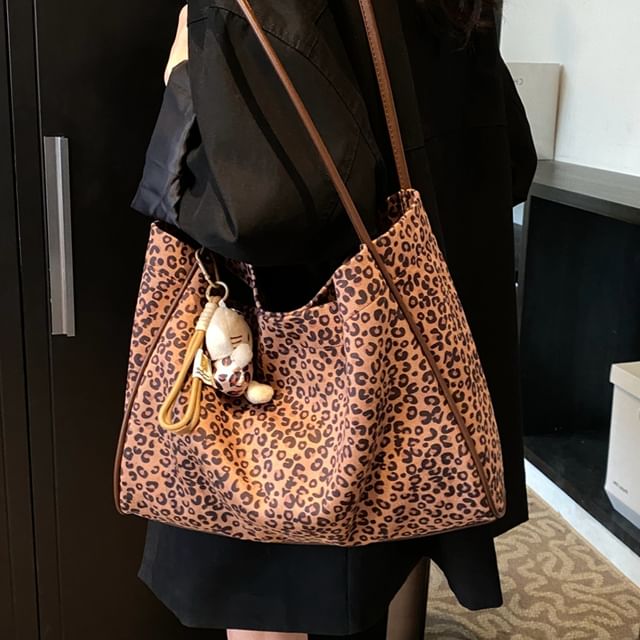 KOCORE-Leopard Print Tote Bag