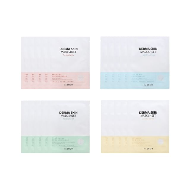 The Saem-Derma Skin Mask Sheet Bundle Set - 4 Types