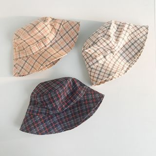 plaid bucket hat